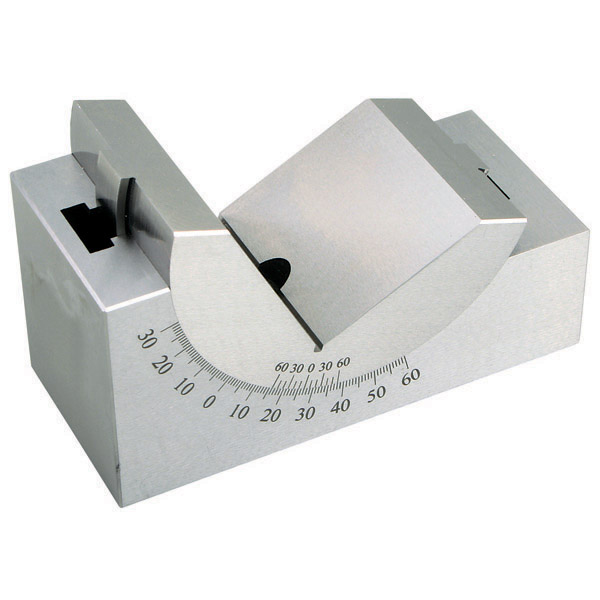 GROZ PAB/01/A TOOL MAKERS ADJUSTABLE ANGLE VEE BLOCK, 0-60DEG, 95 x 45 x 50MM