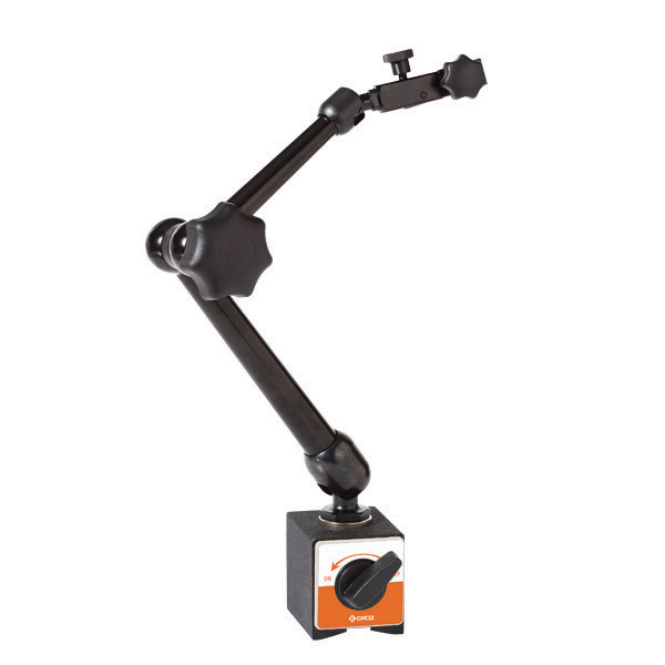 MB/30 GROZ ARTICULATING ARM WITH MAGNETIC BASE, TYPE I, L=180 MM, BASE: 30X40X35 MM, 320 N, WITH 3/8 HOLE DIA AND A 3/8 - 8MM SLEEVE.