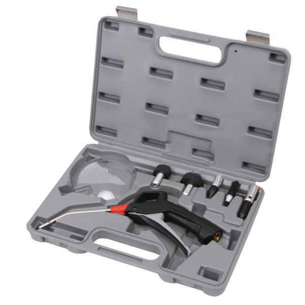 ABG-3KIT GROZ 7 PCE SAFETY AIR BLOW GUN KIT, NYLON BODY 115MM LONG STAINLESS STEEL NOZZLE