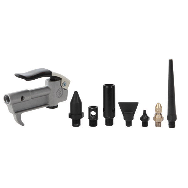 KIT/LAG/8/ST GROZ PRO SERIES SAFETY AIR BLOW GUN KIT, 8 PCE ALLOY BODY