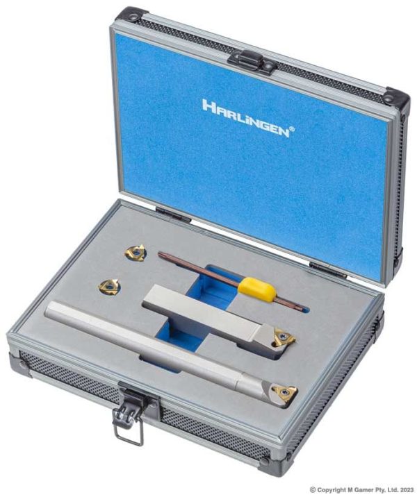Harlingen - Threading Tool Holder Set with Ti-nite Coated Tungsten Carbide Inserts - 16mm