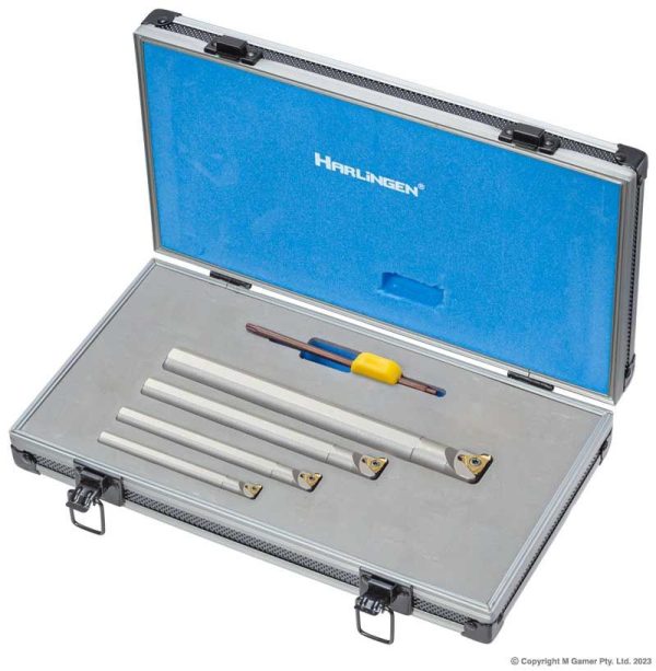 Harlingen - 4 Piece Indexable Nickel Plated Carbide Boring Bar Set