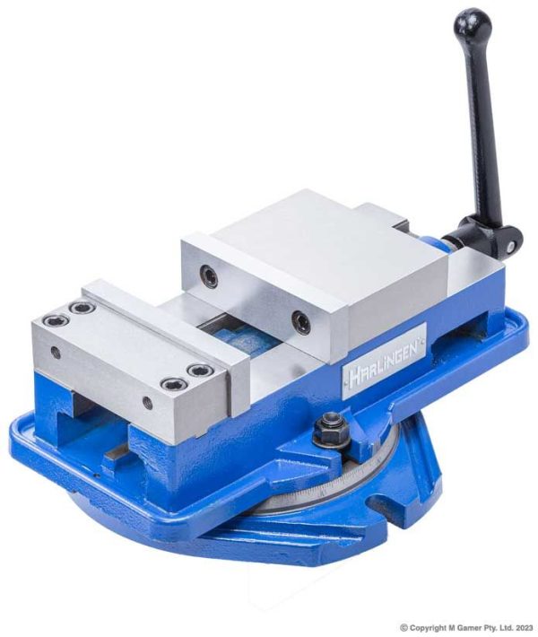 Harlingen - 200 mm / 8" Precision Angle Lock Milling Machine Vise with Swivel Base
