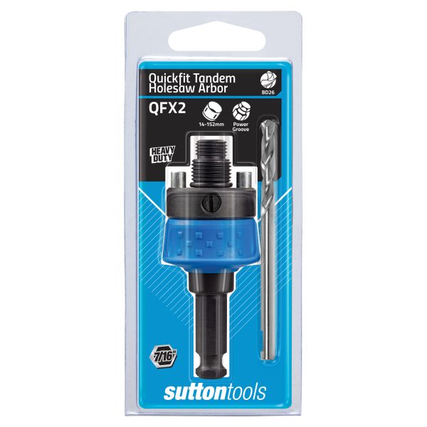 HOLESAW H103 QFX2 ARBOR Quick Fit 5/8UNF Double up
