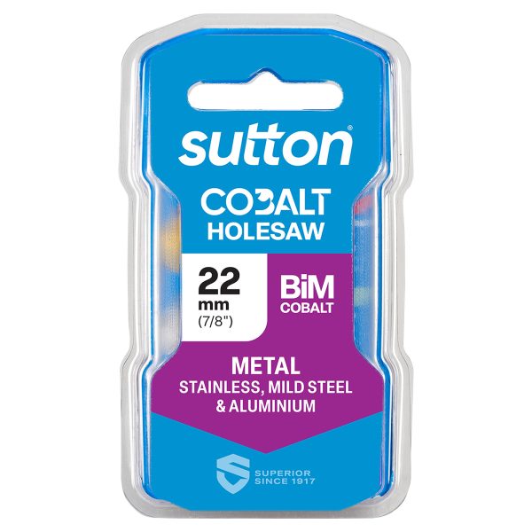 HOLESAW H125 BI-METAL COBALT M42 22MM (7/8) WHITE