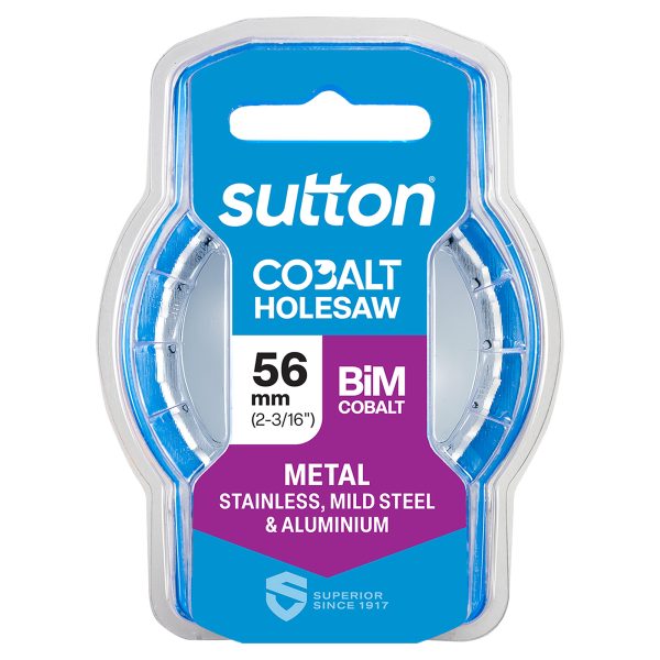 HOLESAW H125 BI-METAL COBALT M42 56MM (2-3/16) WHITE