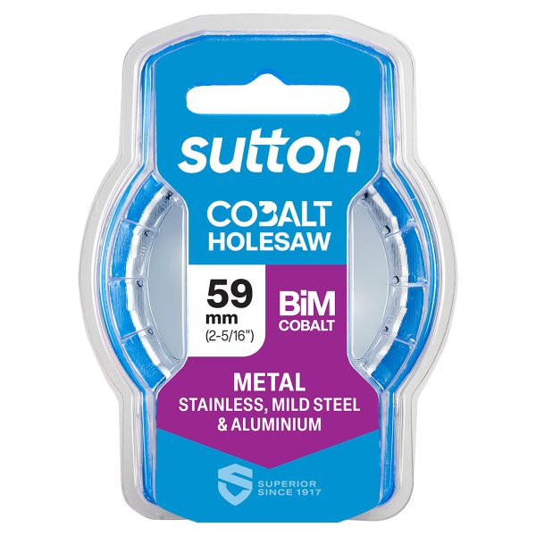 HOLESAW H125 BI-METAL COBALT M42 59MM (2-5/16) WHITE