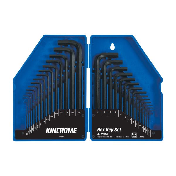 KINCROME HKW30 HEX KEY WRENCH SET 30PCE