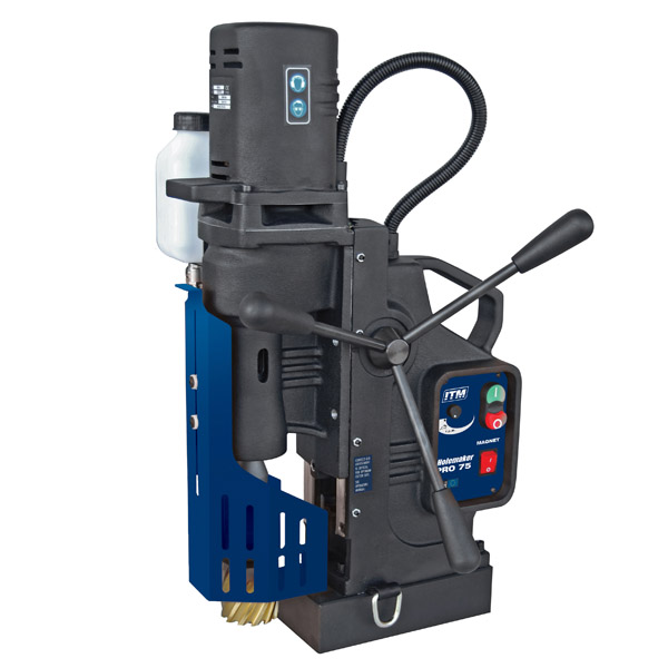 HOLEMAKER PRO75 SWIVEL BASE REVERSIBLE MAGNETIC DRILL, 240V, 3MT, CAP: 75MM DIA X 75MM