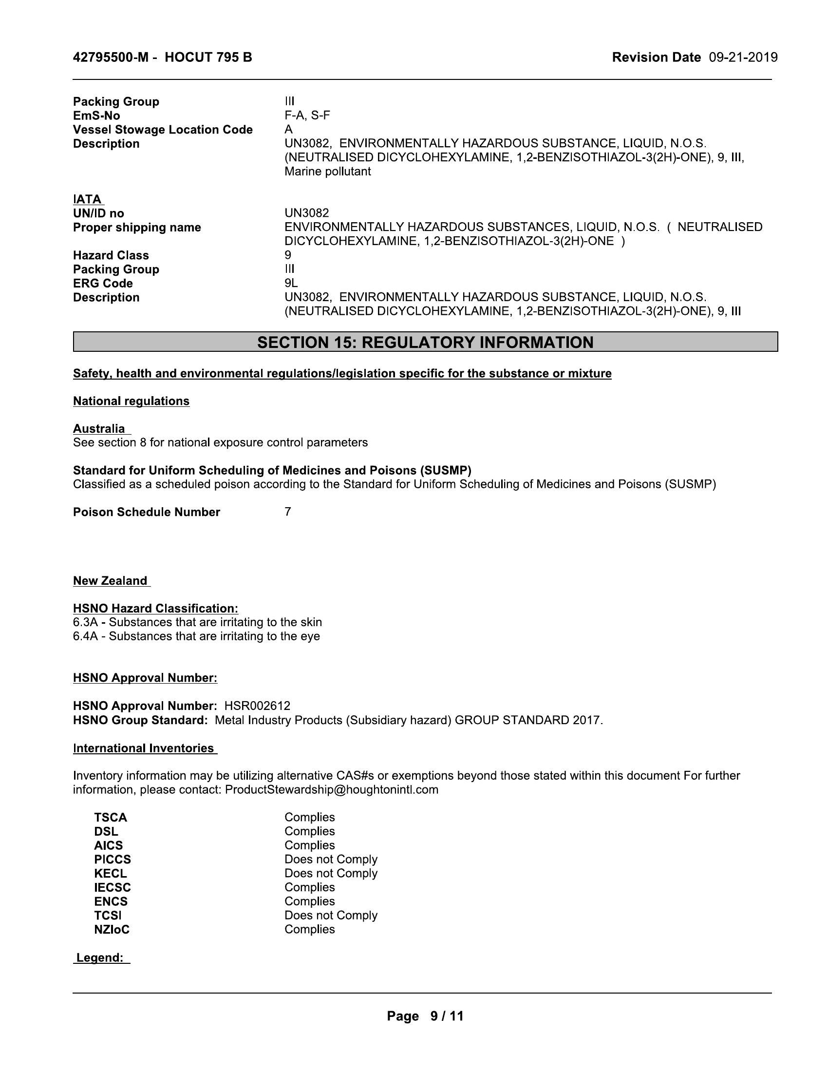 Quaker Houghton HOCUT 795B 20lt Coolant pail - Image 10