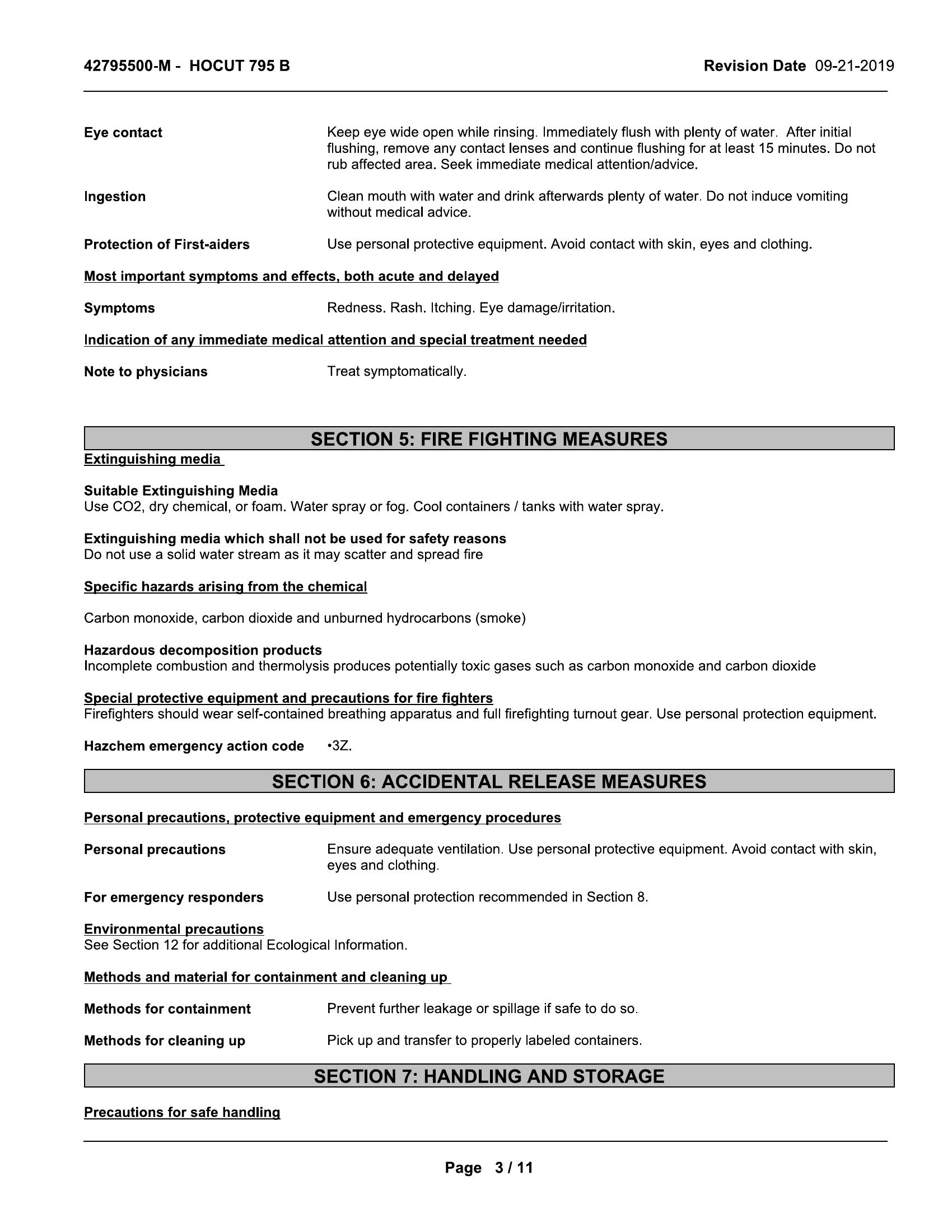Quaker Houghton HOCUT 795B 20lt Coolant pail - Image 4