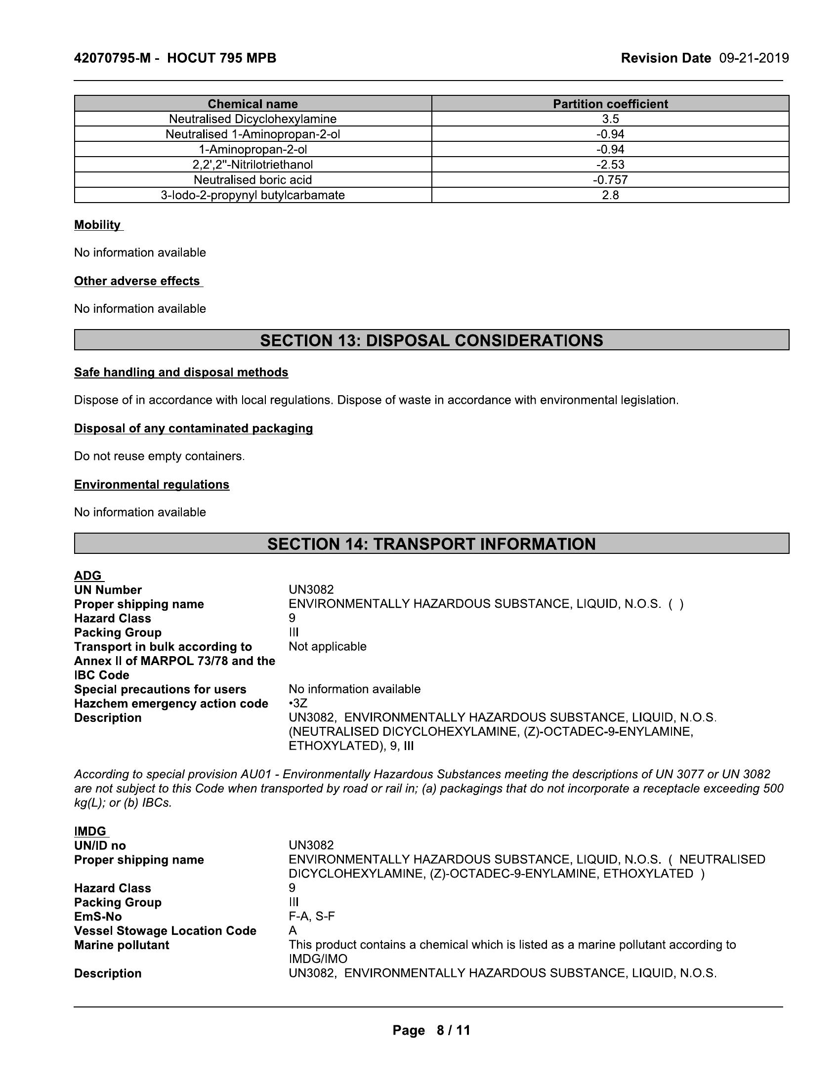 Quaker Houghton HOCUT 795MP-B 205lt drum Semi synthetic Coolant - Image 9
