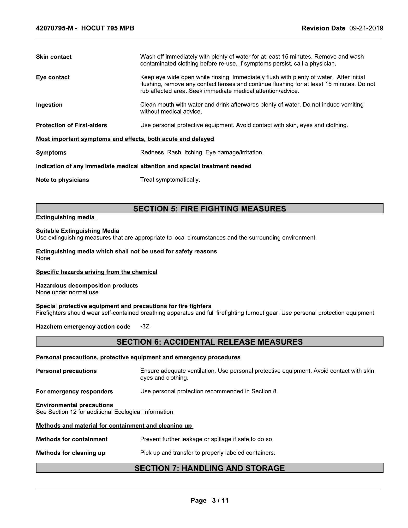Quaker Houghton HOCUT 795MP-B 20lt pail Coolant semi synthetic - Image 4