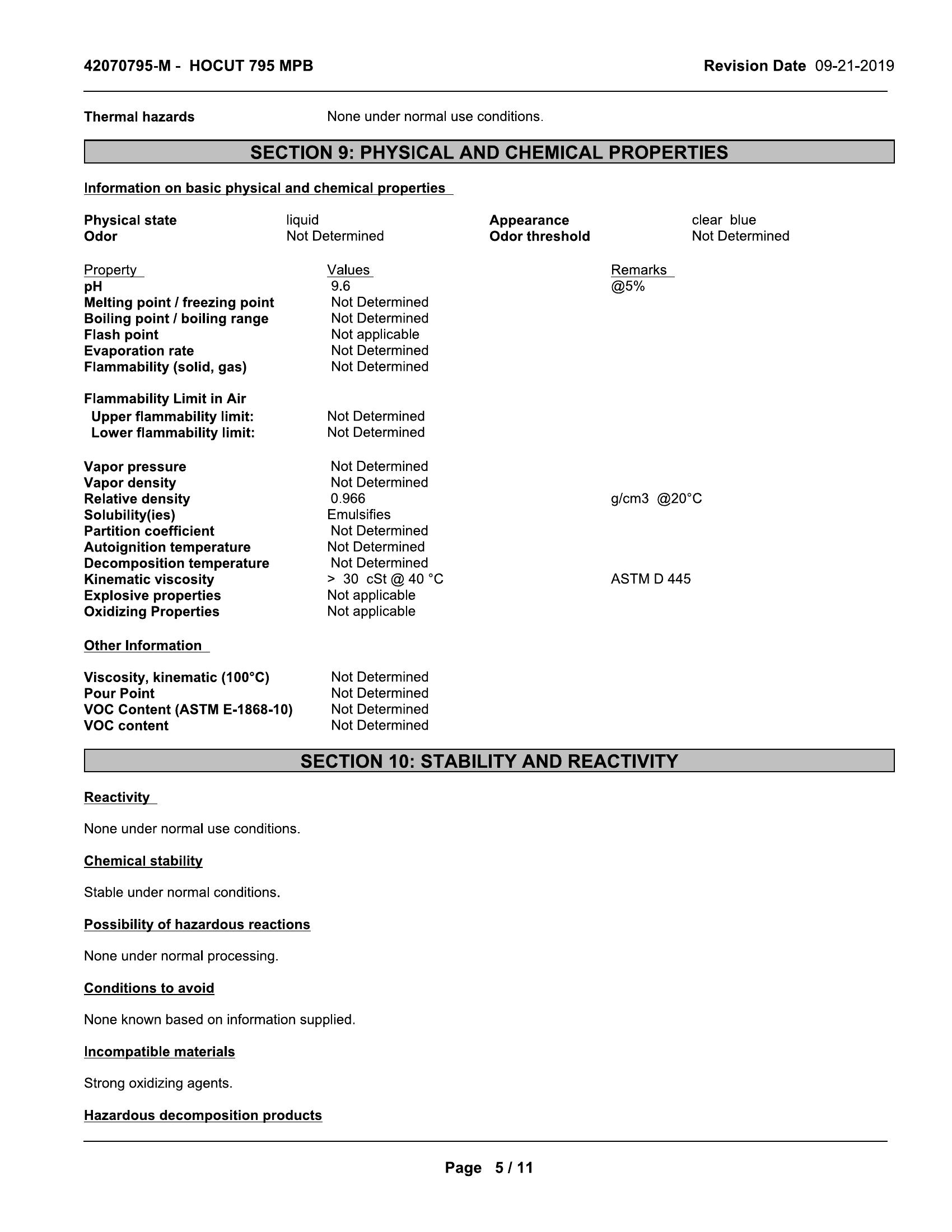Quaker Houghton HOCUT 795MP-B 20lt pail Coolant semi synthetic - Image 6
