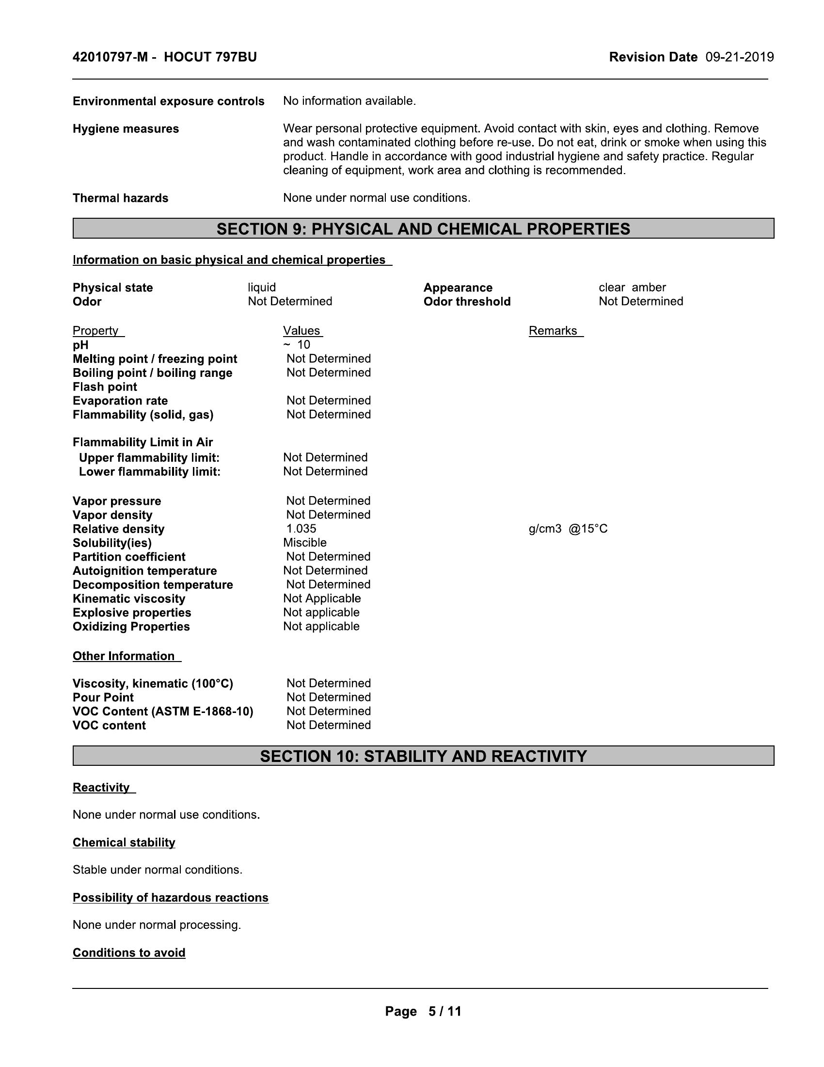 Quaker Houghton HOCUT 797BU 20lt Coolant pail - Image 6