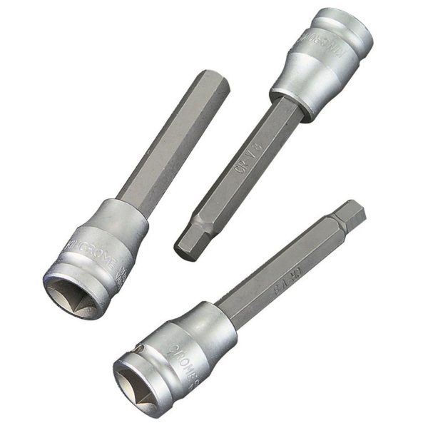 KINCROME HS12 SOCKET HEX BIT AF 3/8-100MM(L)