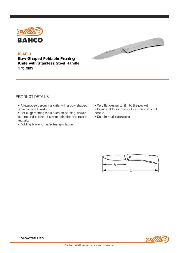 Bahco All Purpose Knife - Image 4