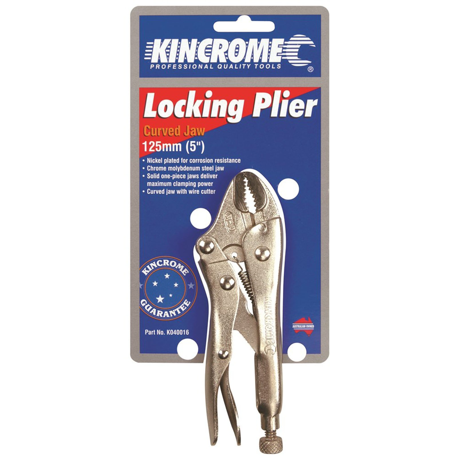 KINCROME K040016 LOCK GRIP PLIER 125mm (5") - Image 2