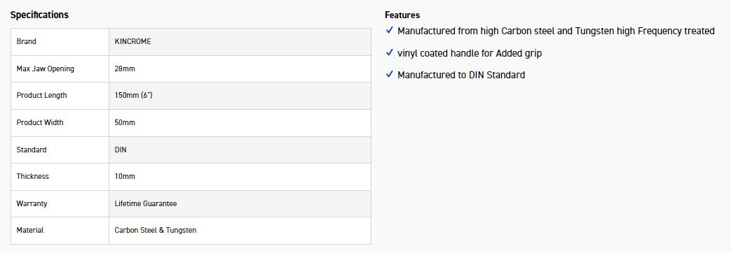 KINCROME K040028 PLIER DIAG CUT 150MM (6 ) - Image 3