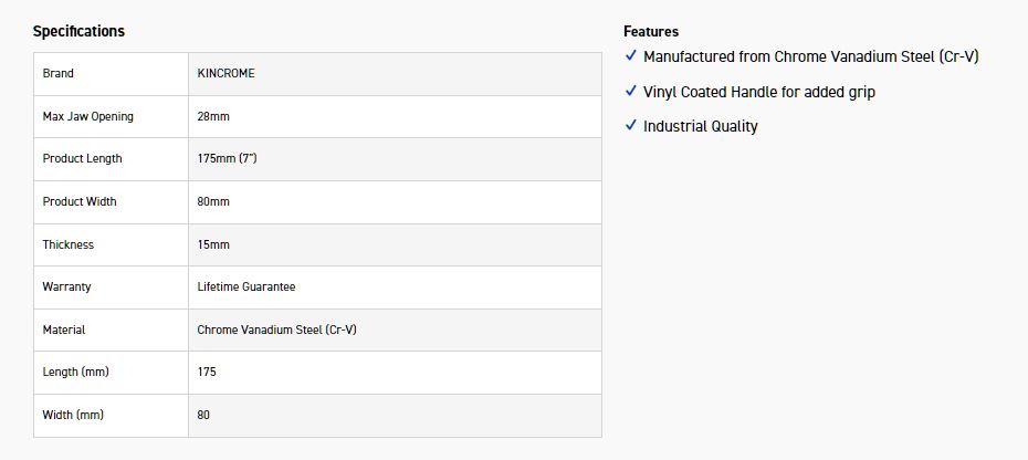 KINCROME K040043 CIRCLIP PLIER EXT BENT - Image 3