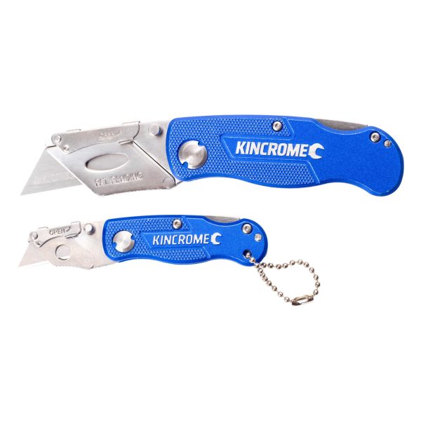 KINCROME K060022 FOLDING UTILITY KNIFE 2pc SET