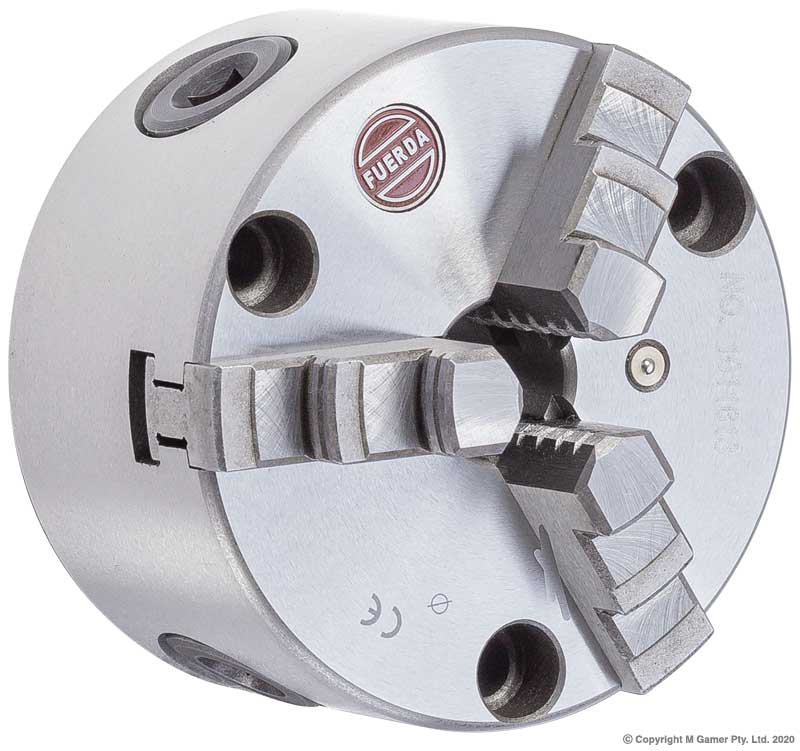 Fuerda - 3 Jaw Self Centering Front Mount Lathe Chuck - 125mm