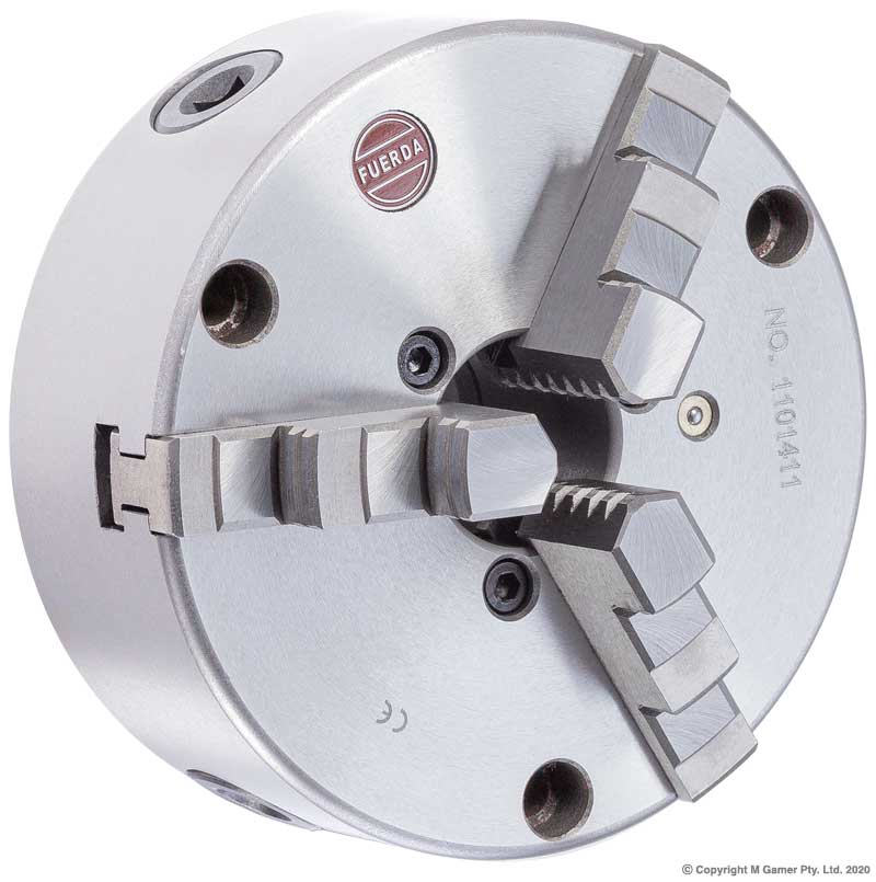 Fuerda - 3 Jaw Self Centering Front Mount Lathe Chuck - 200mm