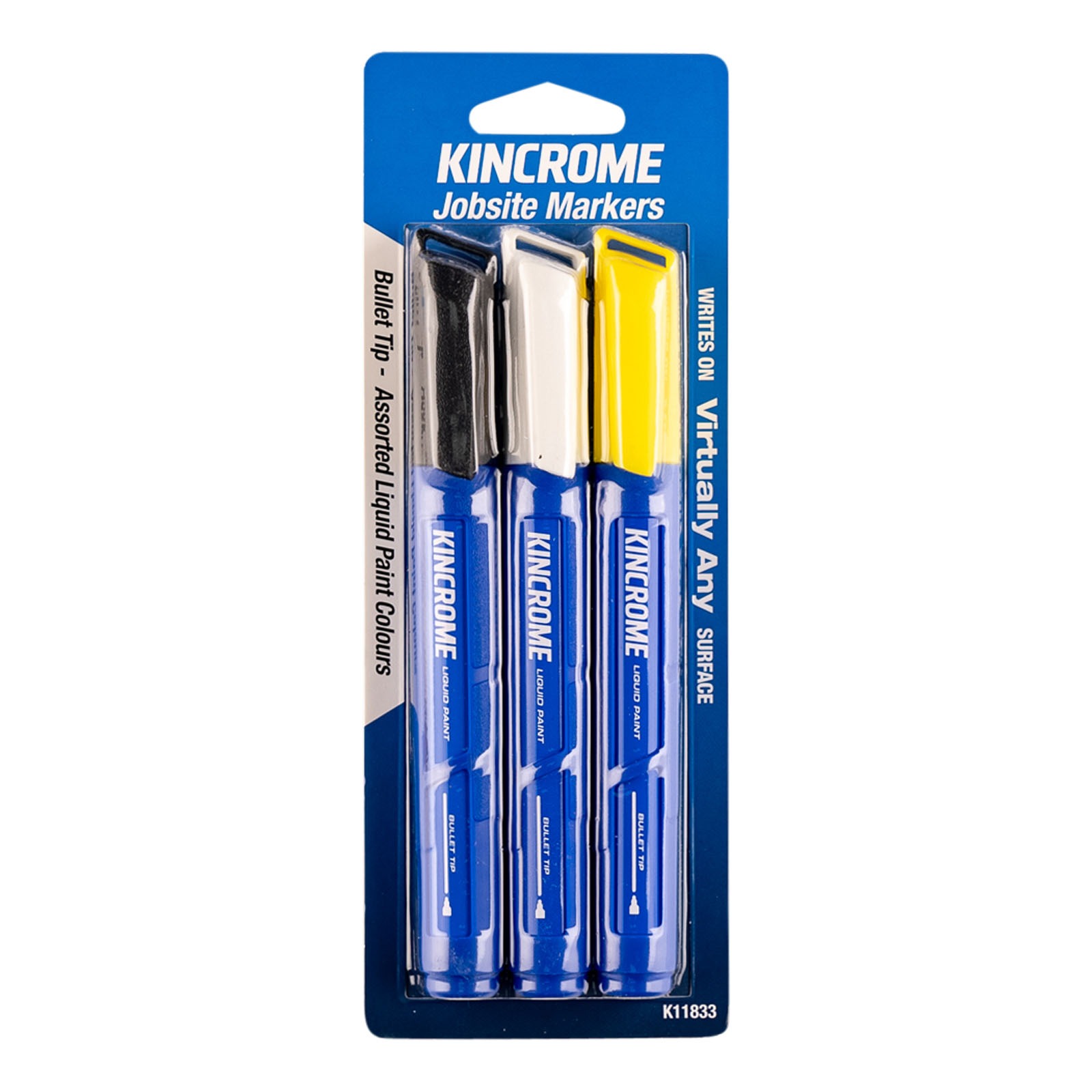 KINCROME K11833 PAINT MARKER BUL PT 3PC - MIX