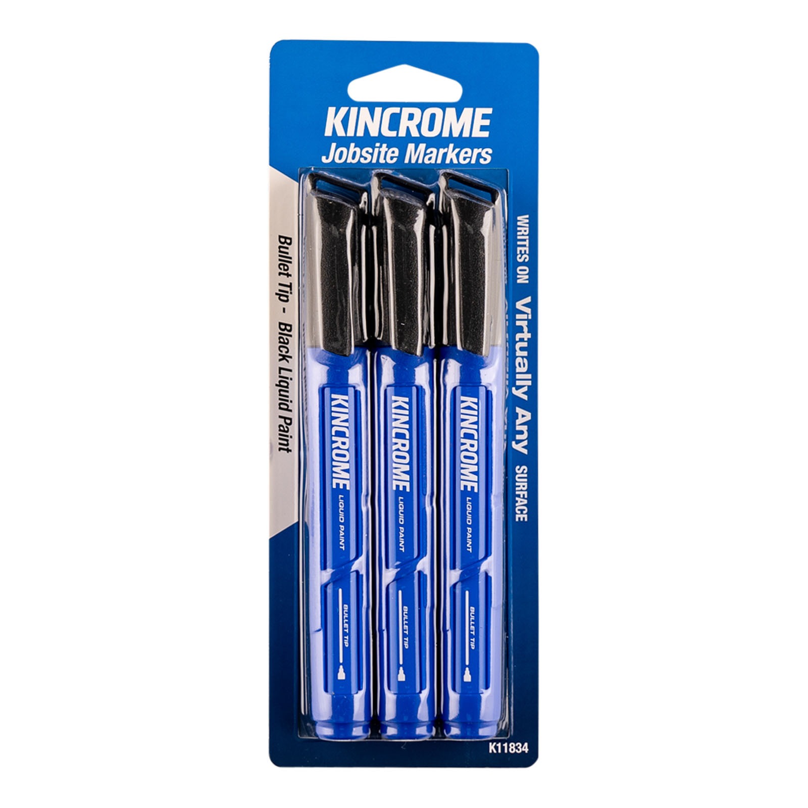 KINCROME K11834 PAINT MARKER BUL PT 3PC - BLK