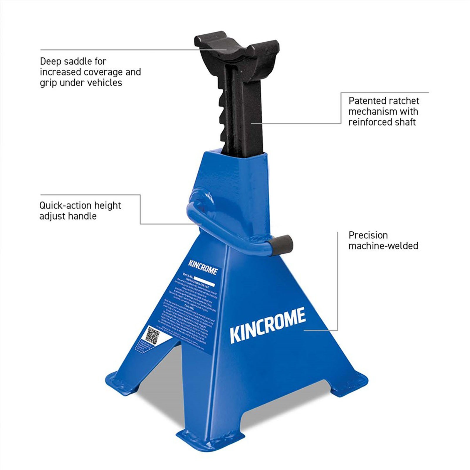 KINCROME K12075 RATCHET JACK STAND 5000KG - Image 2