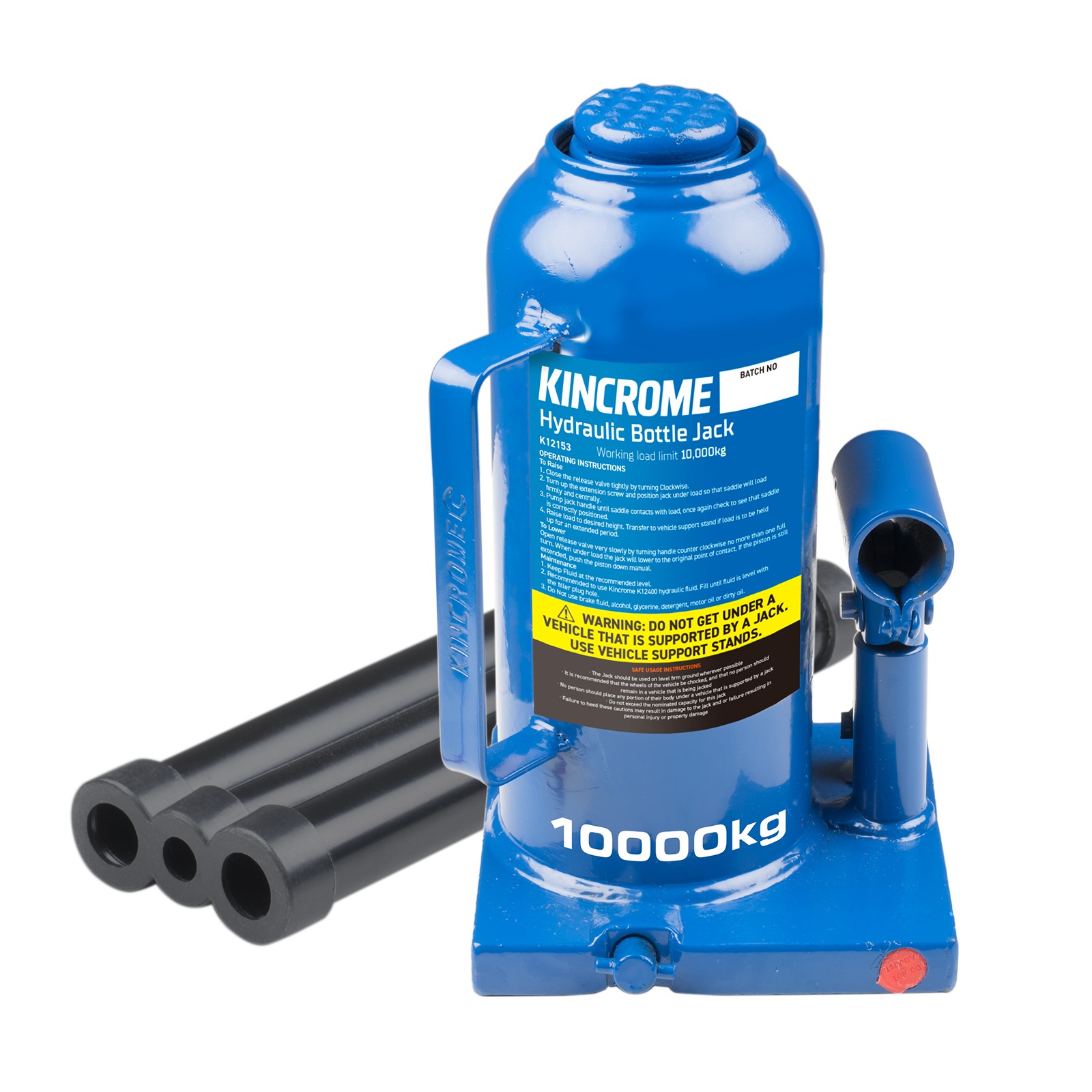KINCROME K12153 BOTTLE JACK 10000KG WELDED