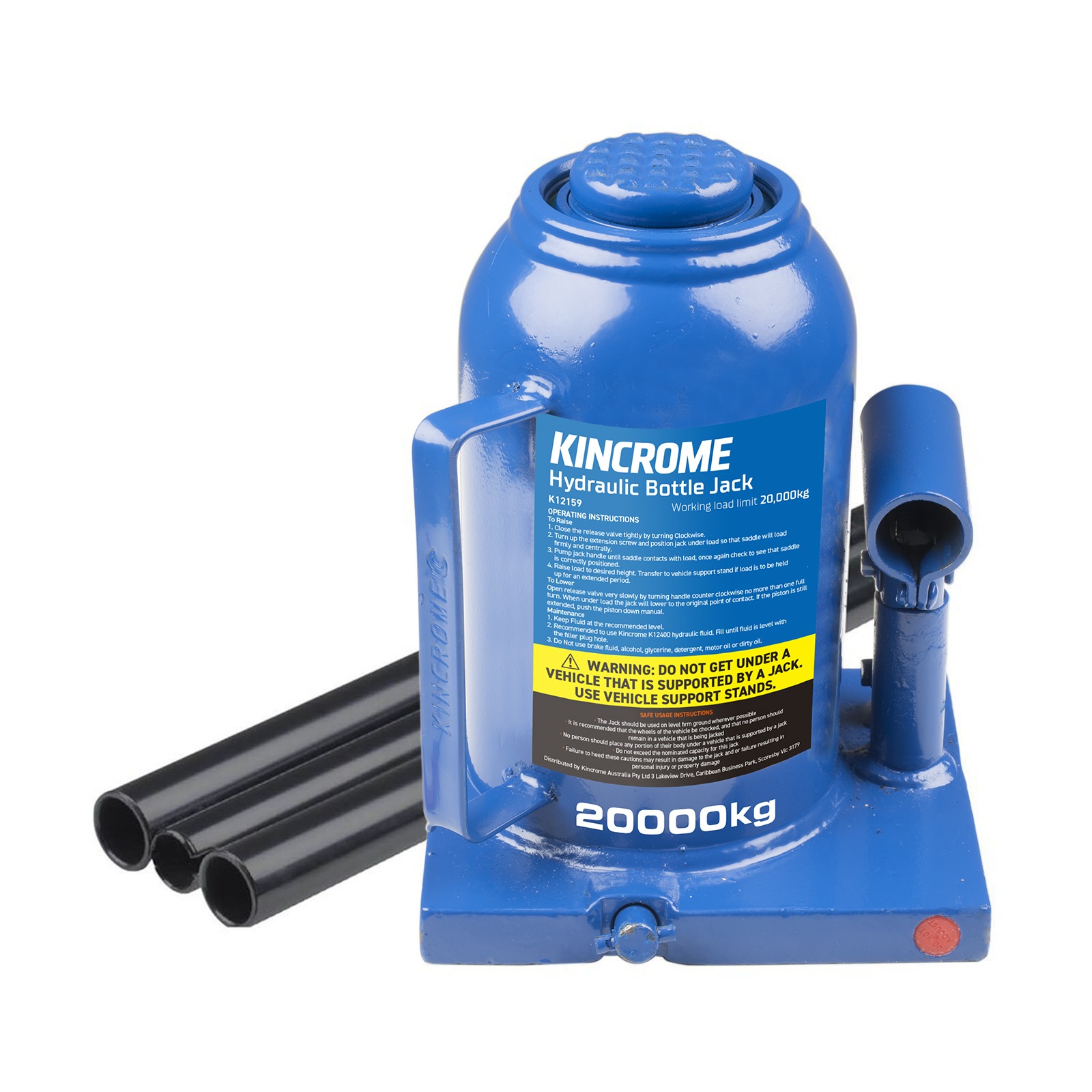 KINCROME K12159 BOTTLE JACK SQUAT 20T - WELDED