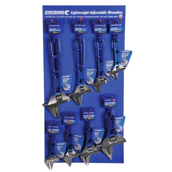 KINCROME K14048 M'DISER LIGHT/W ADJ WRENCH 8PC