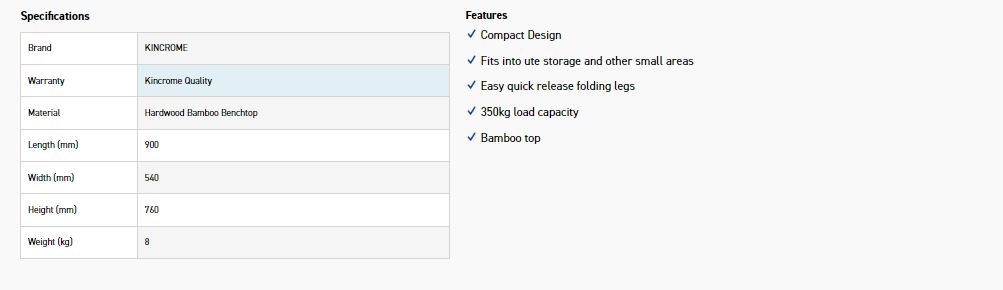 KINCROME K14112 COMPACT FOLDING SAW HORSE - Image 3