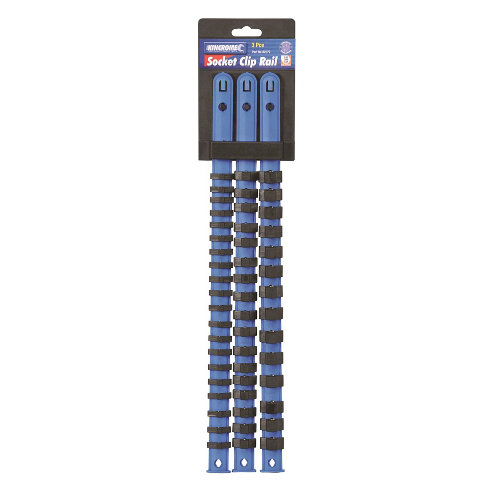 KINCROME K2072 3PCE SOCKET CLIP RAIL