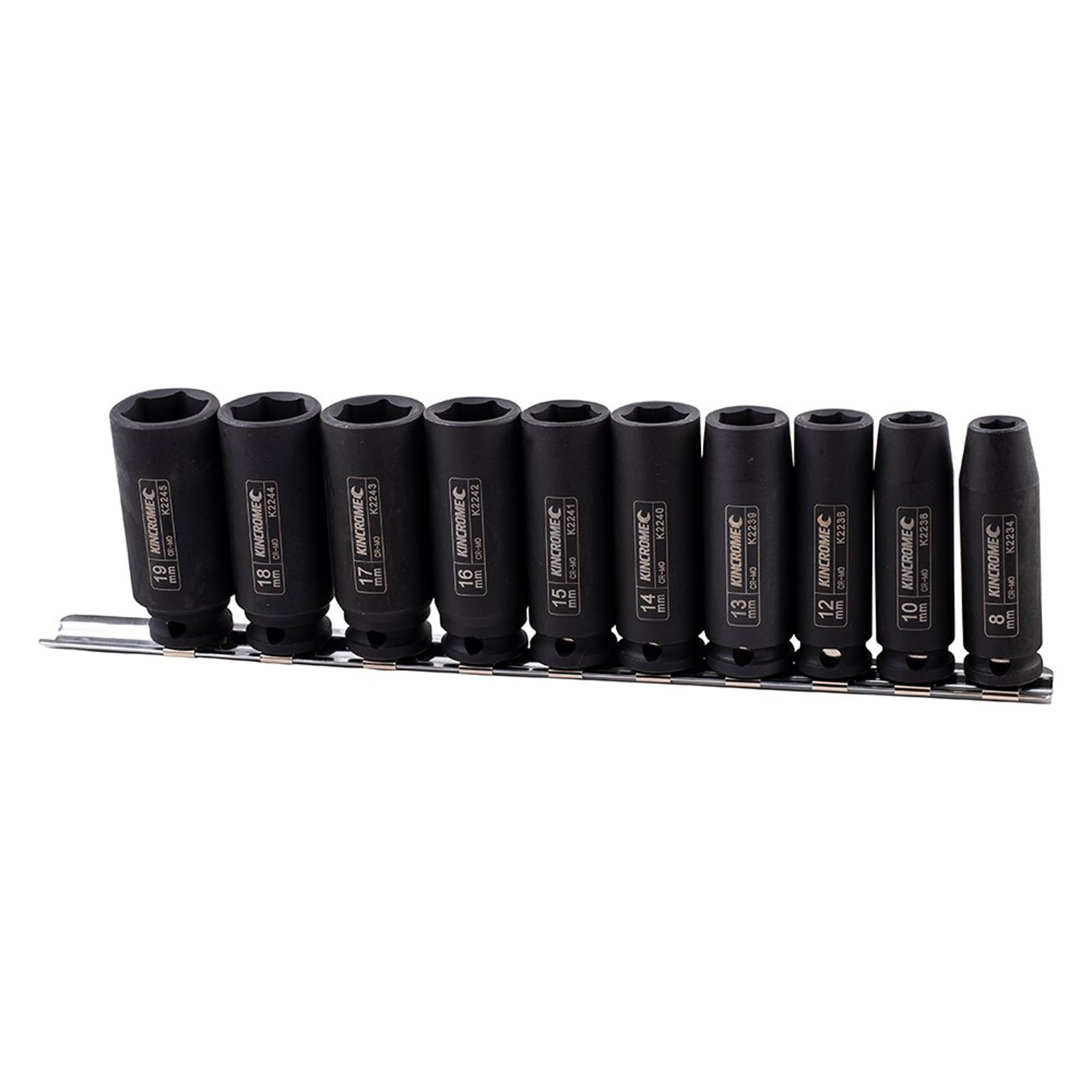 KINCROME K2093 10P DEEP IMP SKT SET 3/8DR MET