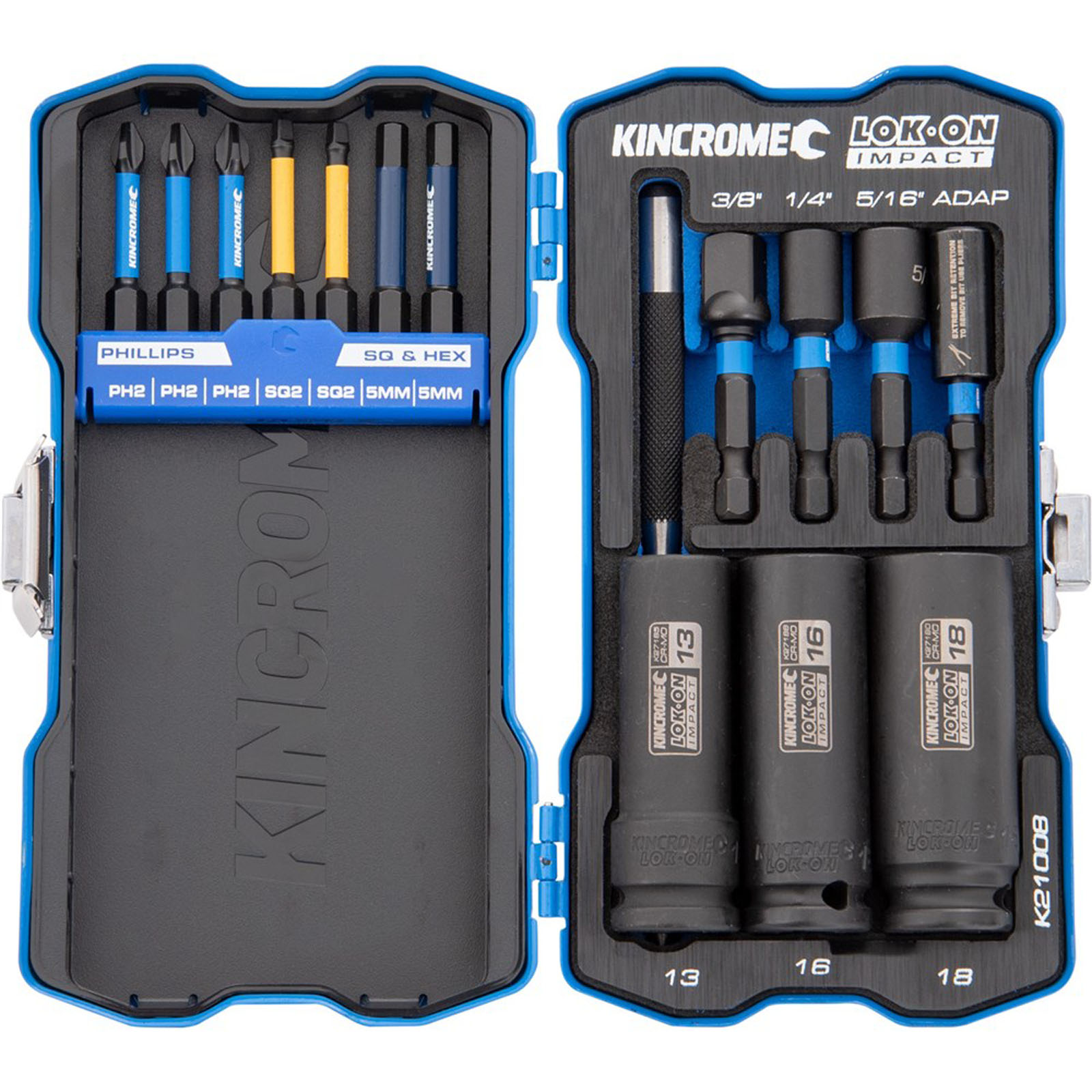 KINCROME K21008 15 PCE IMPACT BIT & SKT SET