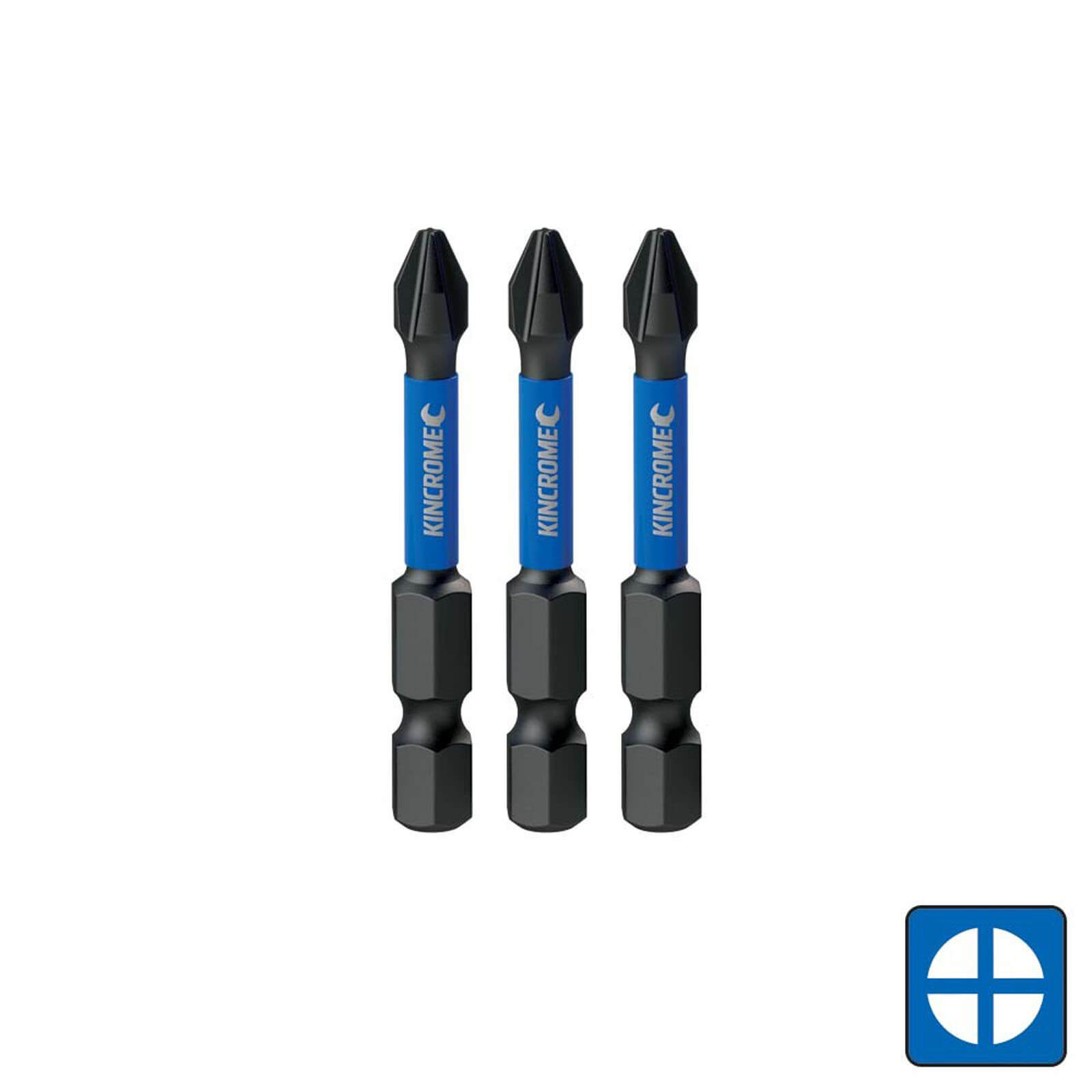 KINCROME K21222 IMPACT BIT PH#1 50MM 3 PCK