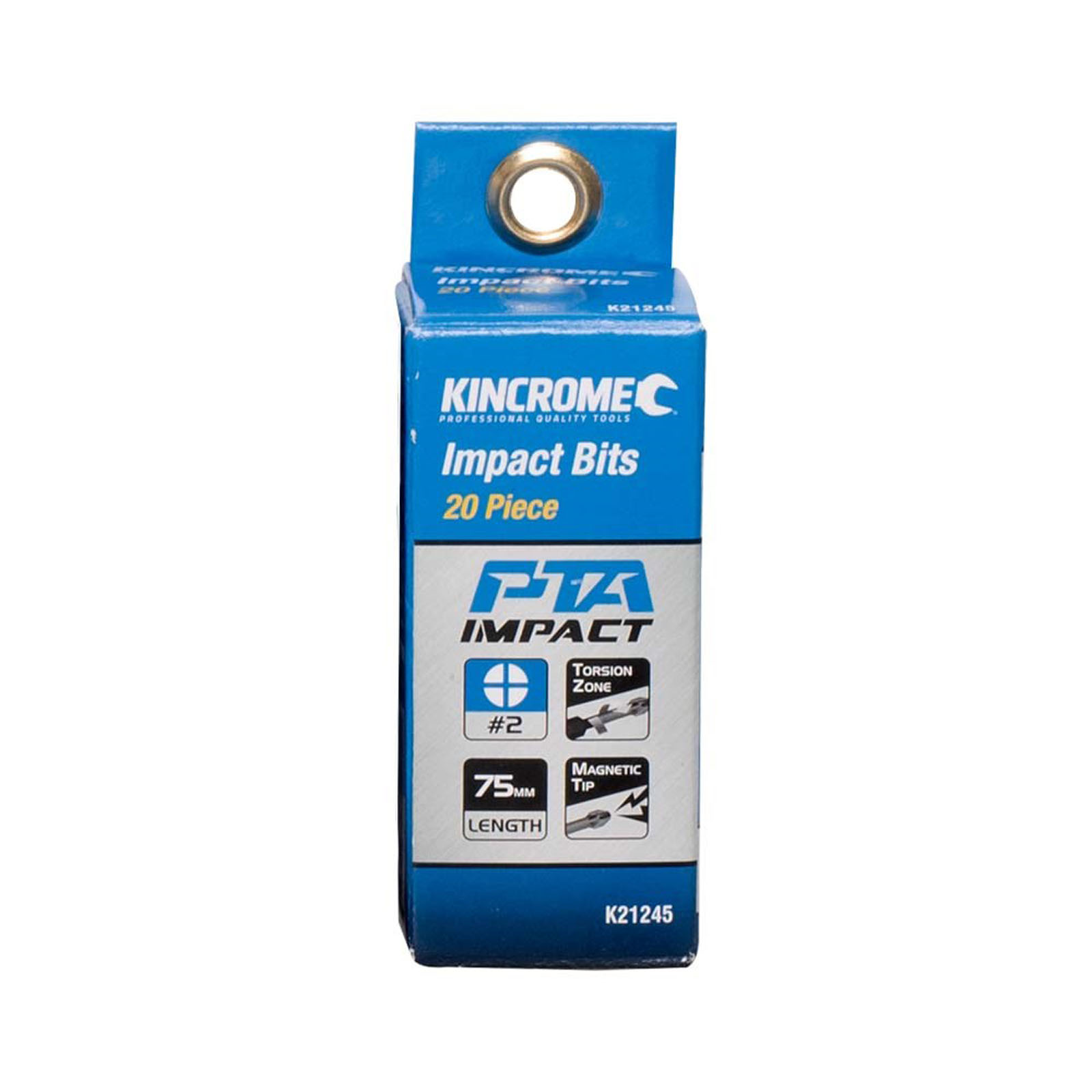 KINCROME K21245 IMPACT BIT PH#2 75MM 20 PCK