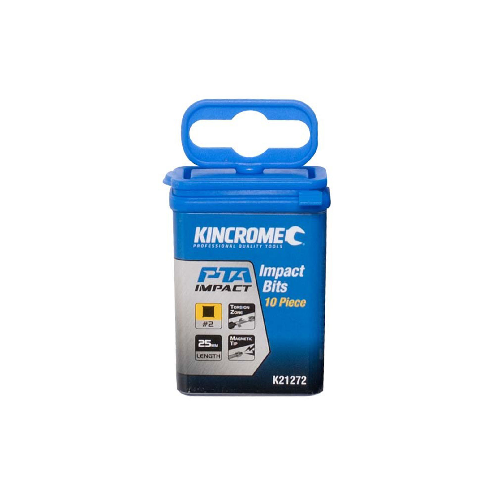 KINCROME K21272 IMPACT BIT SQ#2 25MM 10 PCK