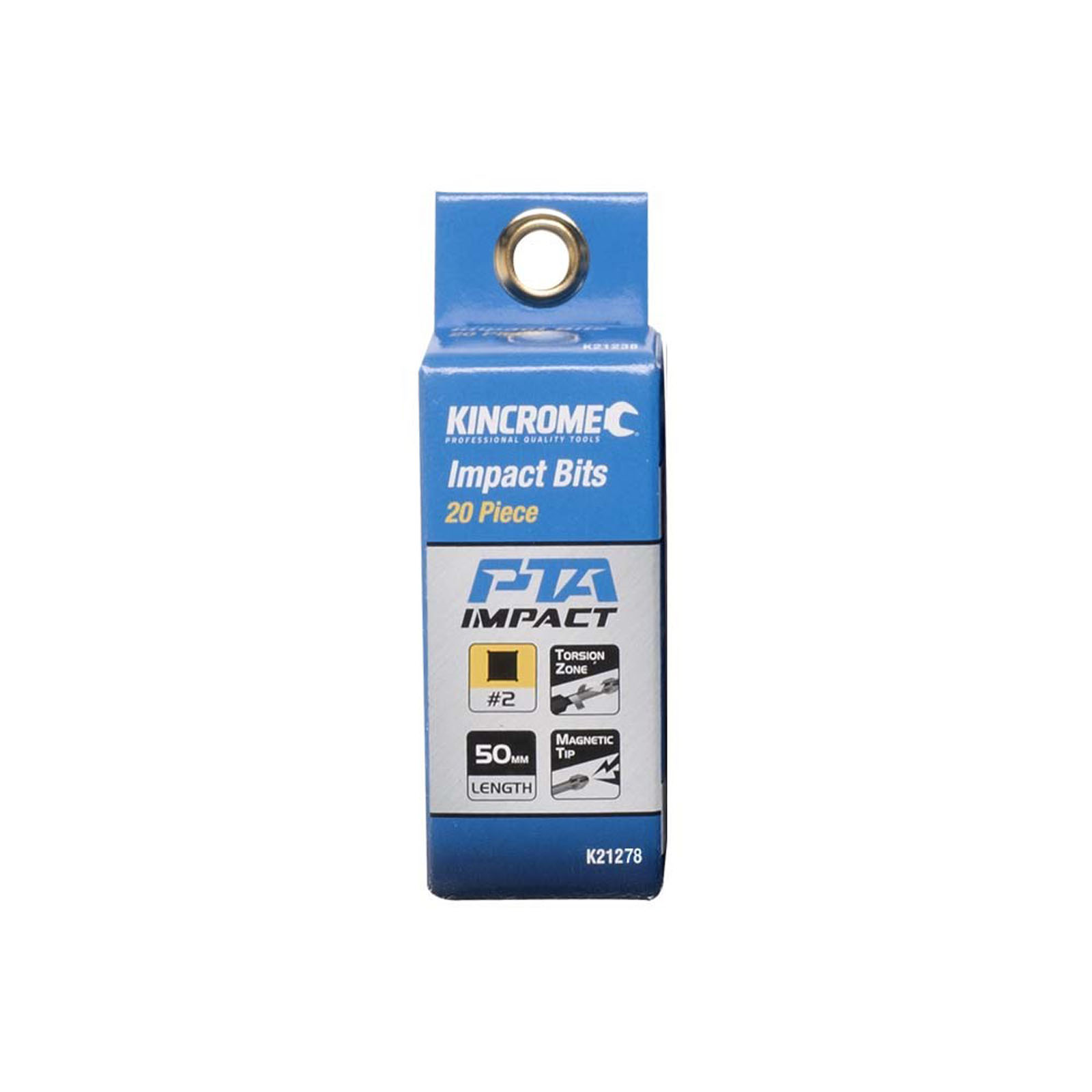 KINCROME K21278 IMPACT BIT SQ#2 50MM 20 PCK