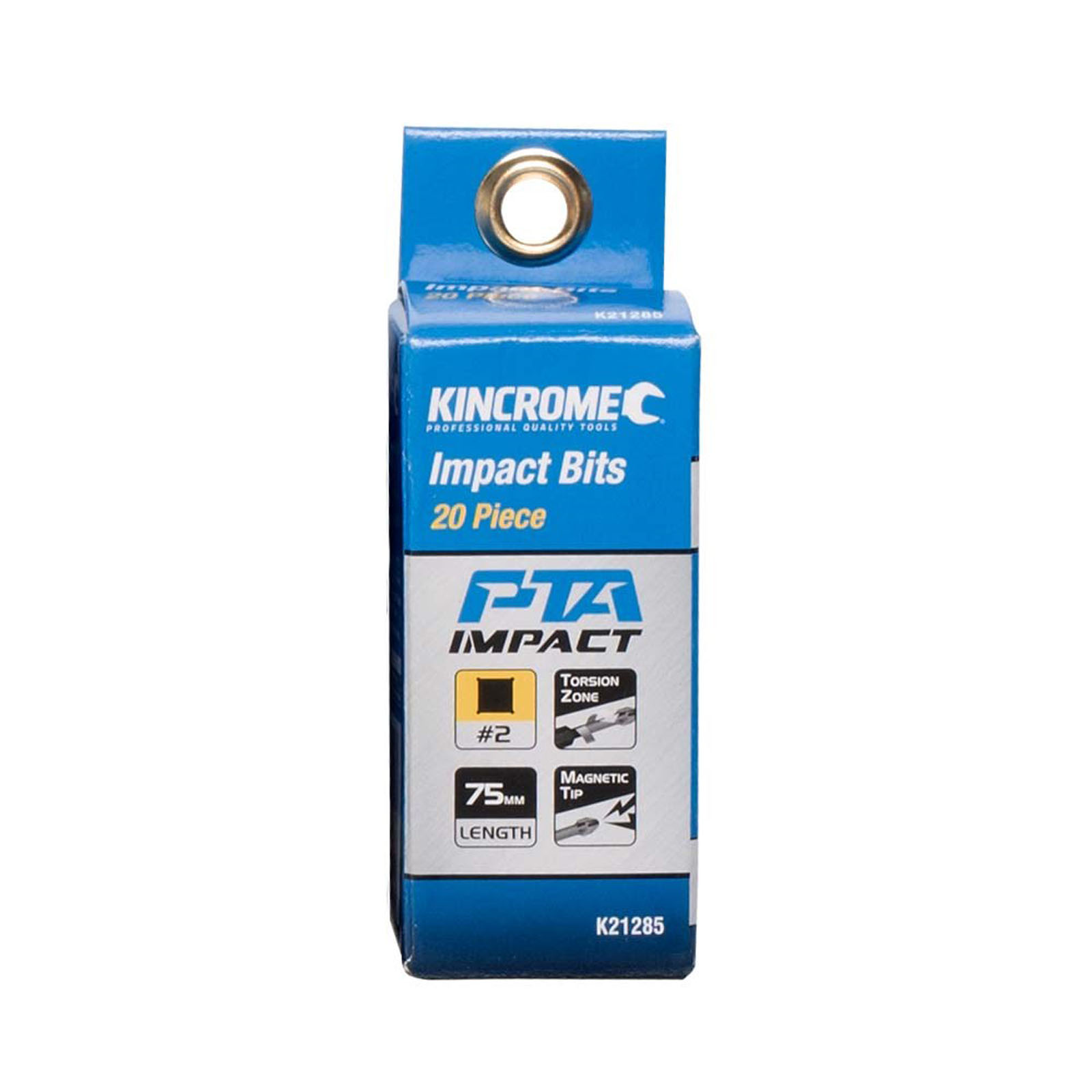 KINCROME K21285 IMPACT BIT SQ#2 75MM 20 PCK
