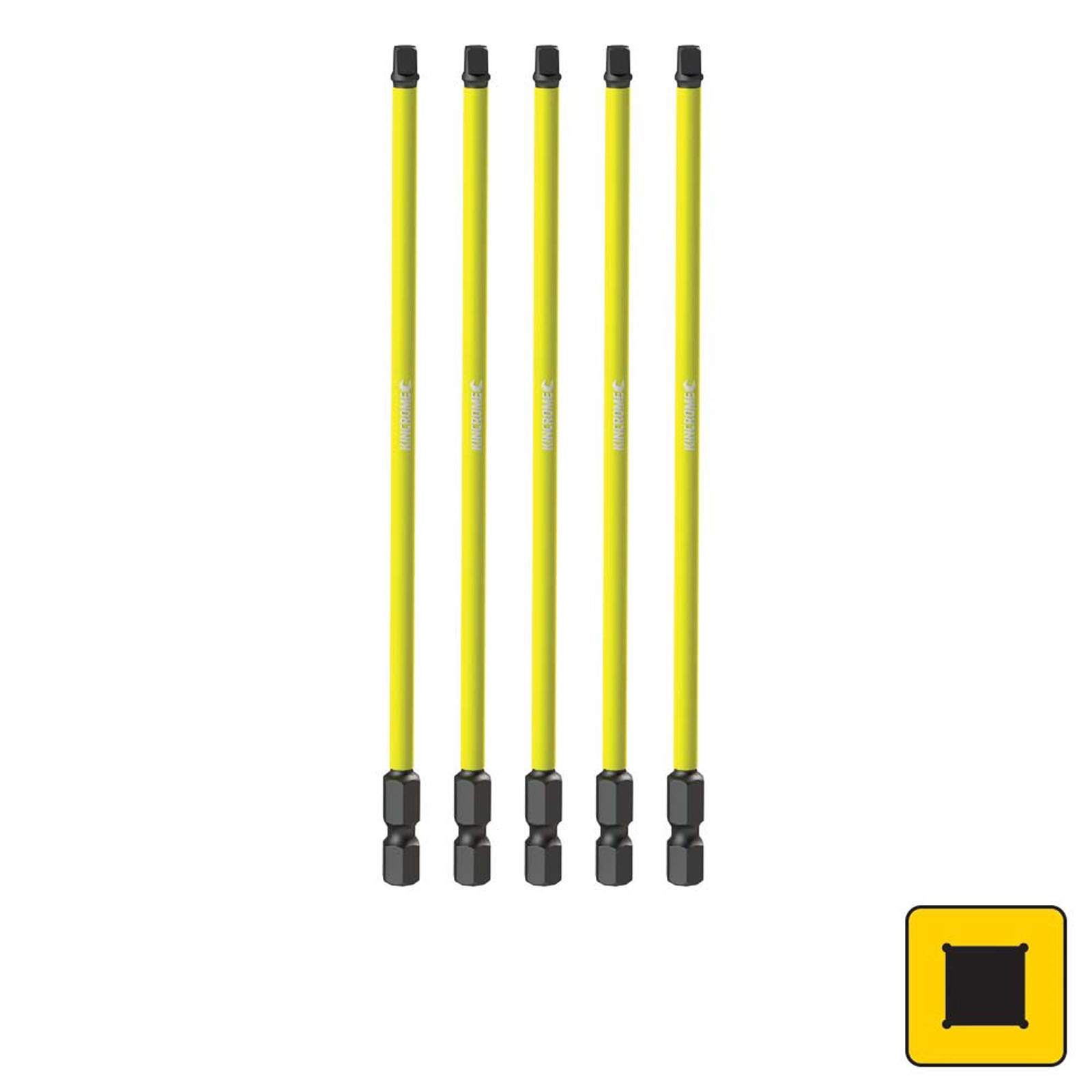 KINCROME K21291 IMPACT BIT SQ 2 150MM 5 PCK
