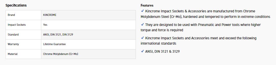 KINCROME K2288 IMPACT SKT 1/2DRV 10MM - Image 2