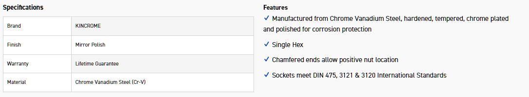 KINCROME K2810 SOCKET 1/4DR 12MM (MP) - Image 2