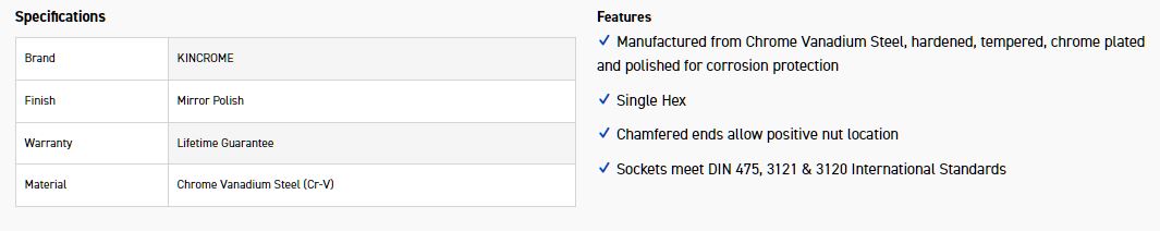 KINCROME K2820 SOCKET 1/4DR 7/16 (MP) - Image 2