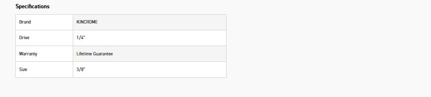 KINCROME K2933 SKT ADAPTR 1/4F X 3/8M (MP) - Image 2
