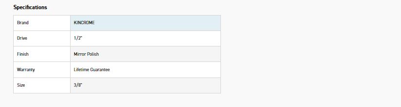 KINCROME K2935 SKT ADAPTR 1/2F X 3/8M (MP) - Image 2