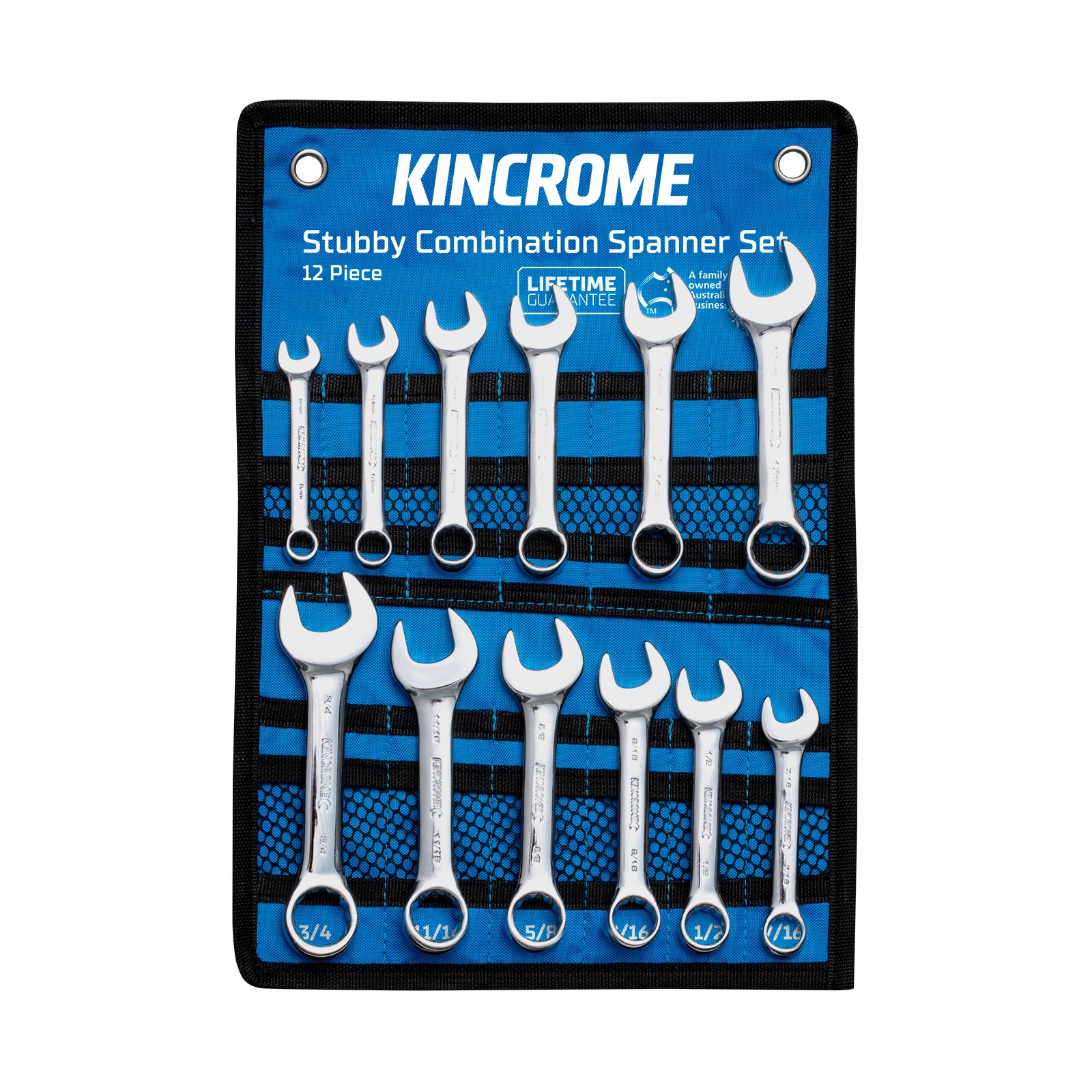 KINCROME K3033 12P STUBBY SPAN SET MET/IMP