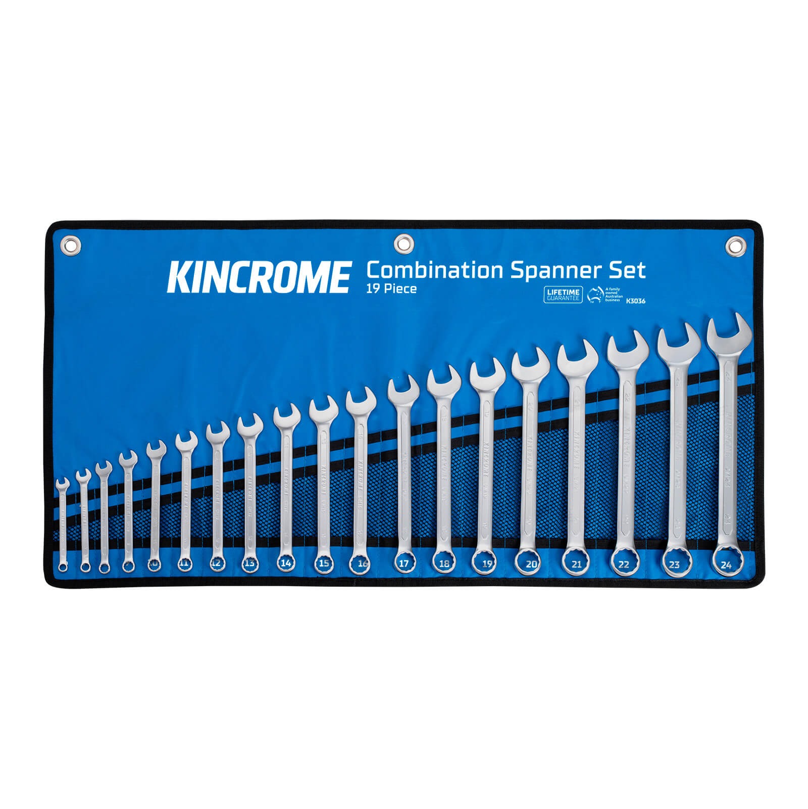 KINCROME K3036 19P COMBO SPANNER SET MET